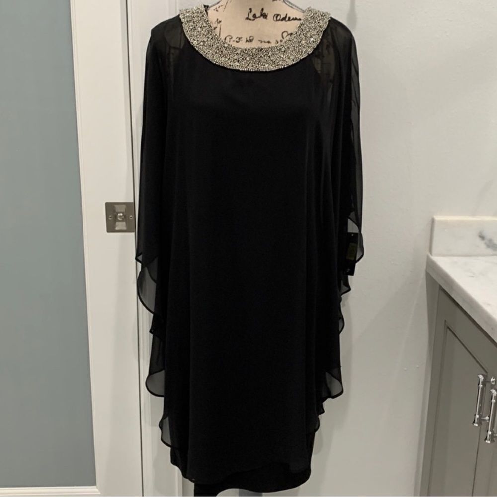 R&M Richard’s Black Holiday Dressy Dress size 8 - Picture 4 of 7
